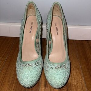 Call It Spring Teal Heels